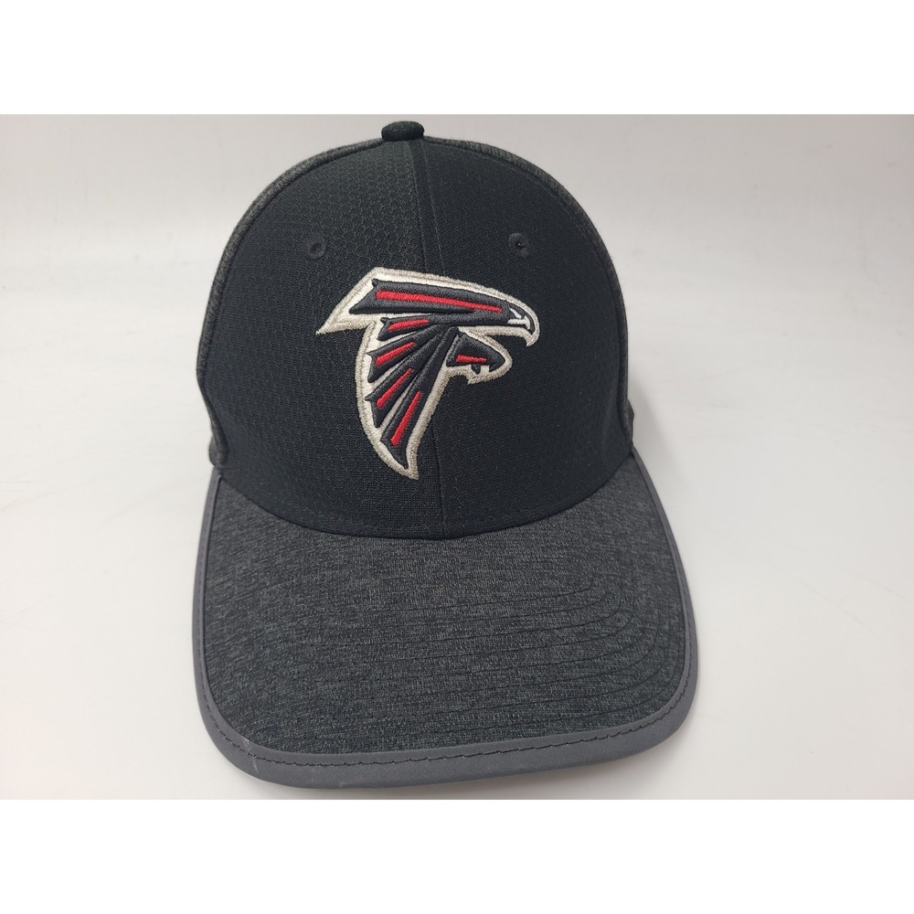 Atlanta Falcons New Era 39Thirty Flex Fitted S-M Hat Cap NFL Football Black Gray